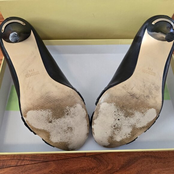 EEUC Michael Kors Prescott Open toe leather sandals size 7 - Picture 6 of 7